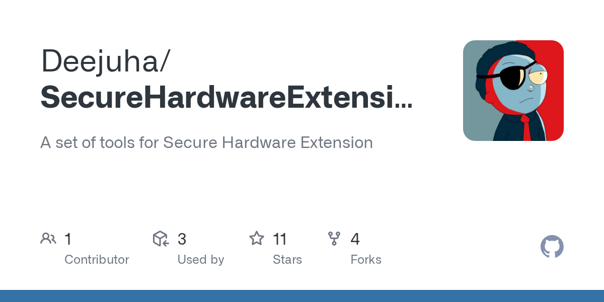 GitHub Deejuha/SecureHardwareExtension A set of tools for Secure