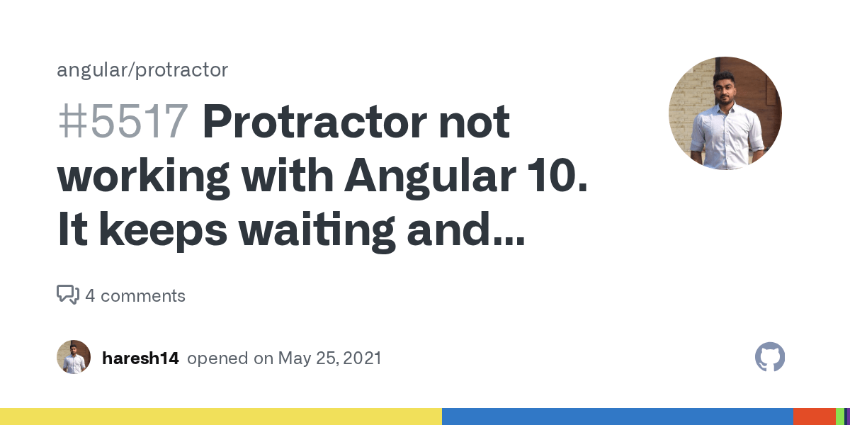 Protractor not working with Angular 10. It keeps waiting and then fails