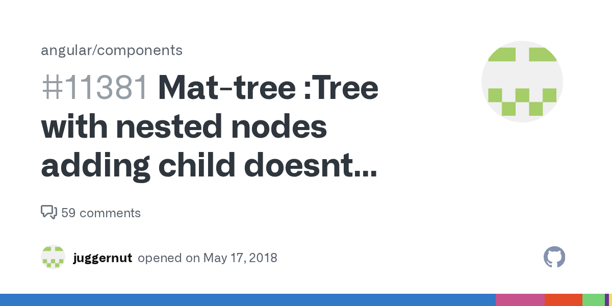 Mattree Tree with nested nodes adding child doesnt update the view