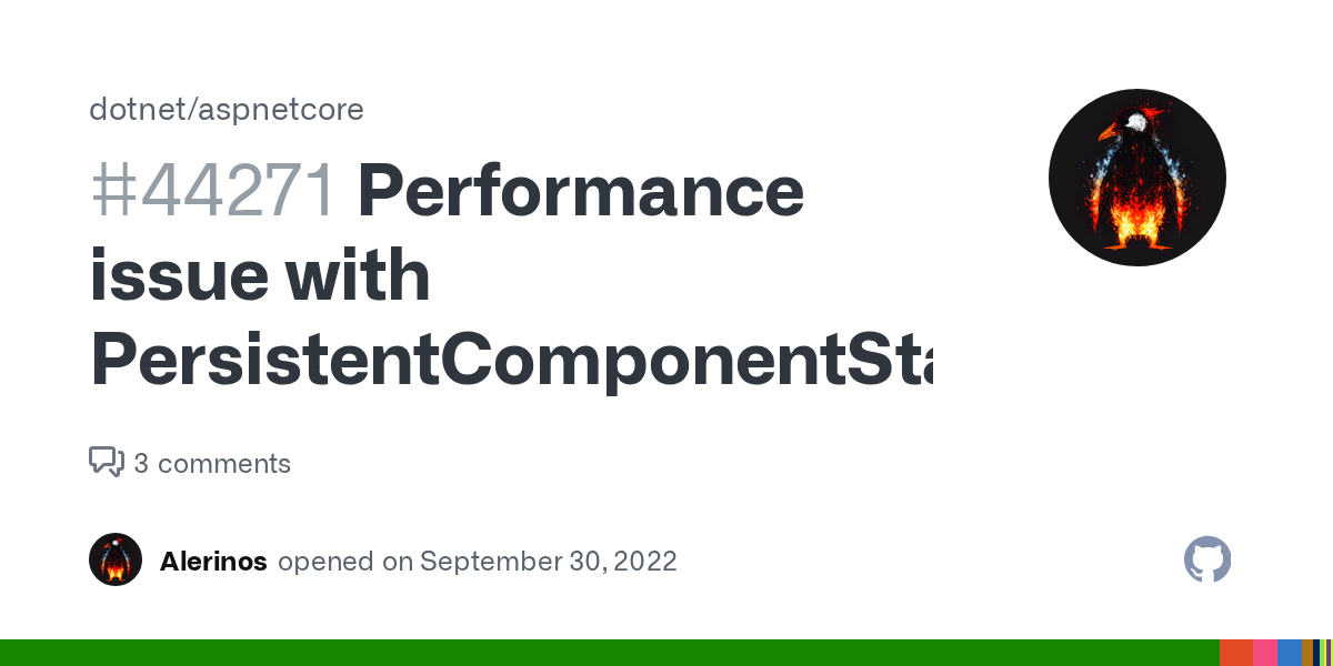 Performance issue with · Issue 44271 ·