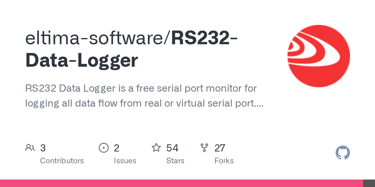 GitHub eltimasoftware/RS232DataLogger RS232 Data Logger is a free