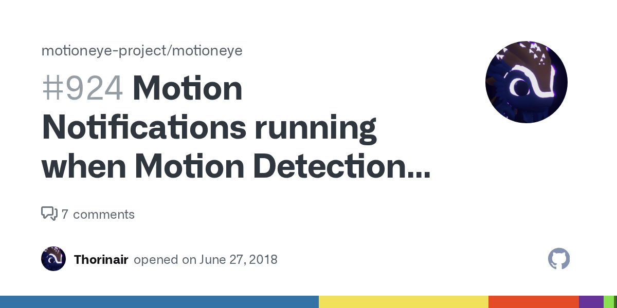 Motion Notifications running when Motion Detection is disabled · Issue