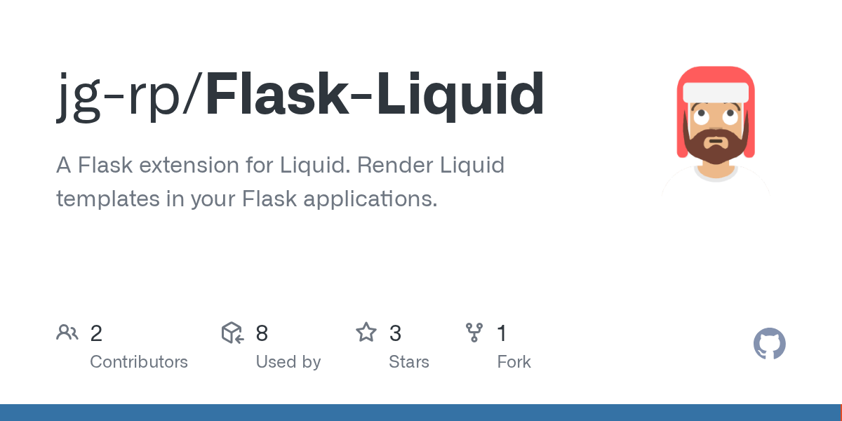 GitHub jgrp/FlaskLiquid A Flask extension for Liquid. Render