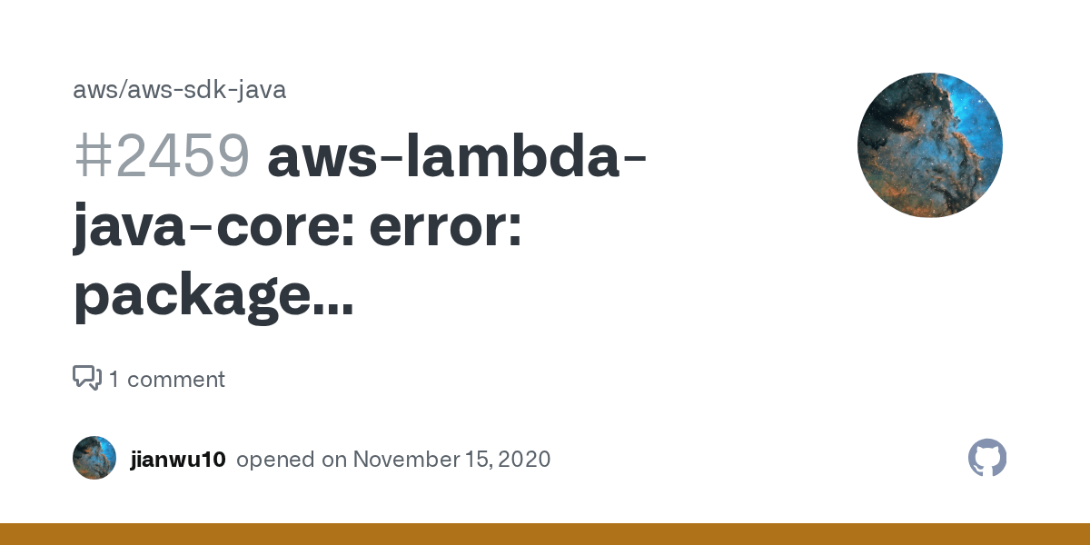 awslambdajavacore error package com.amazonaws.services.s3 does not