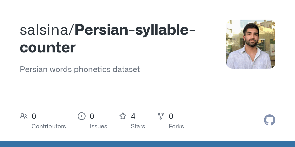 GitHub salsina/Persiansyllablecounter Persian words dataset