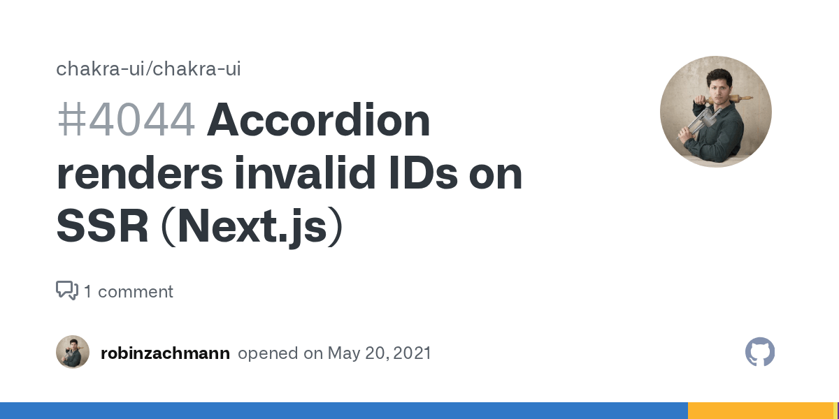 Accordion renders invalid IDs on SSR (Next.js) · Issue 4044 · chakra