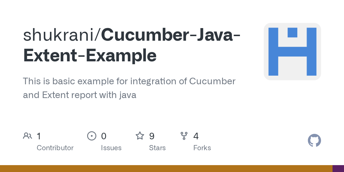 GitHub shukrani/CucumberJavaExtentExample This is basic example