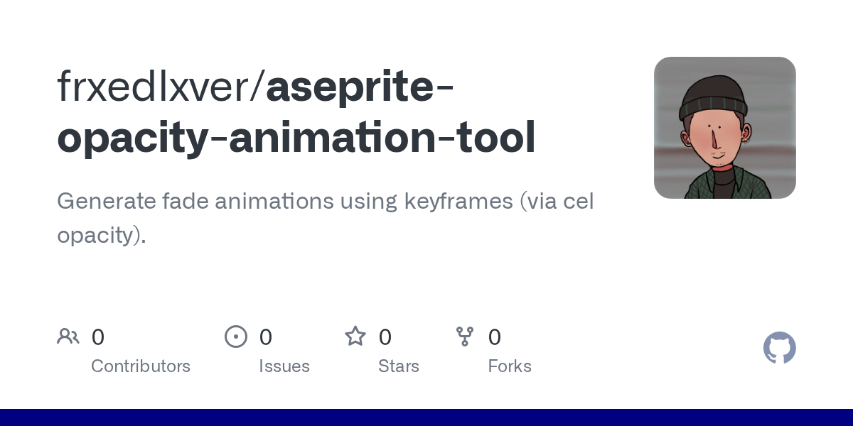GitHub frxedlxver/asepriteopacityanimationtool Generate fade