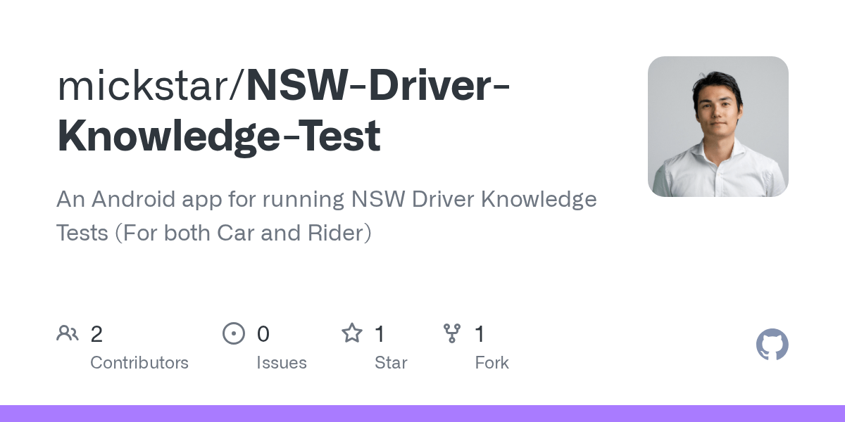 GitHub mickstar/NSWDriverKnowledgeTest An Android app for running