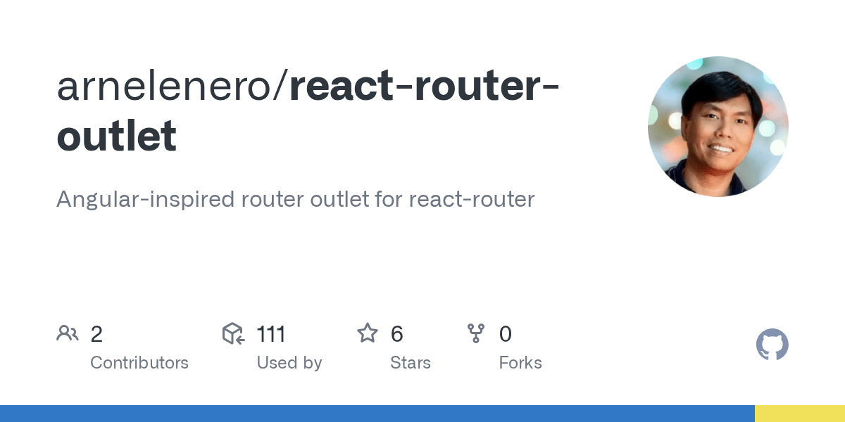 GitHub arnelenero/reactrouteroutlet Angularinspired router outlet