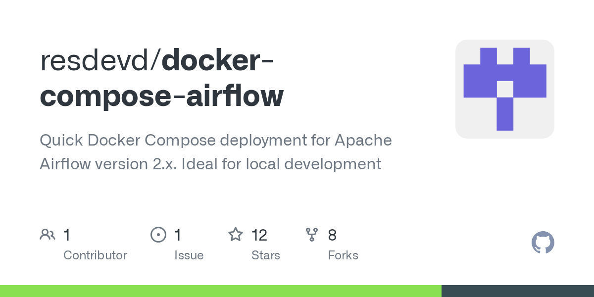 GitHub Quick Docker Compose deployment for Apache Airflow