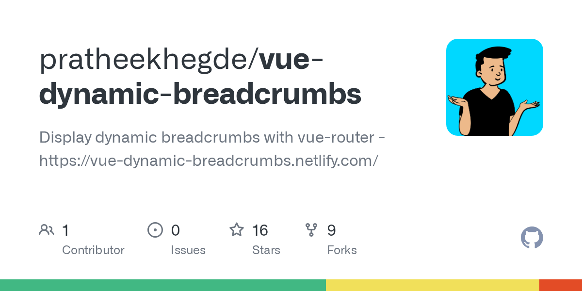 GitHub pratheekhegde/vuedynamicbreadcrumbs Display dynamic