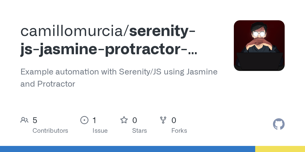 GitHub camillomurcia/serenityjsjasmineprotractorexample Example