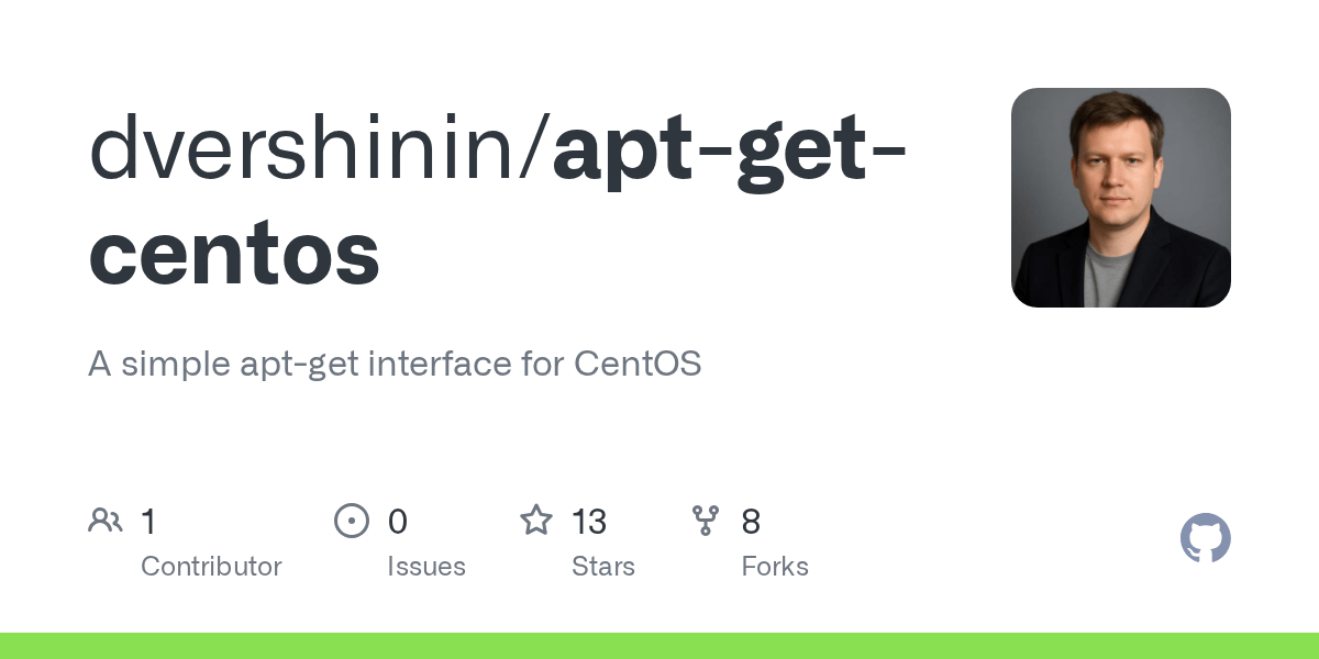 GitHub dvershinin/aptgetcentos A simple aptget interface for CentOS