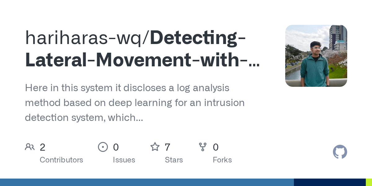 GitHub hariharaswq/DetectingLateralMovementwithMachineLearning