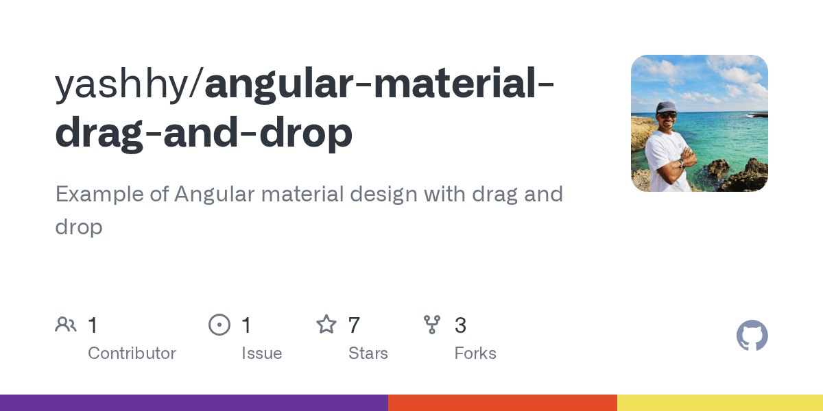 GitHub yashhy/angularmaterialdraganddrop Example of Angular