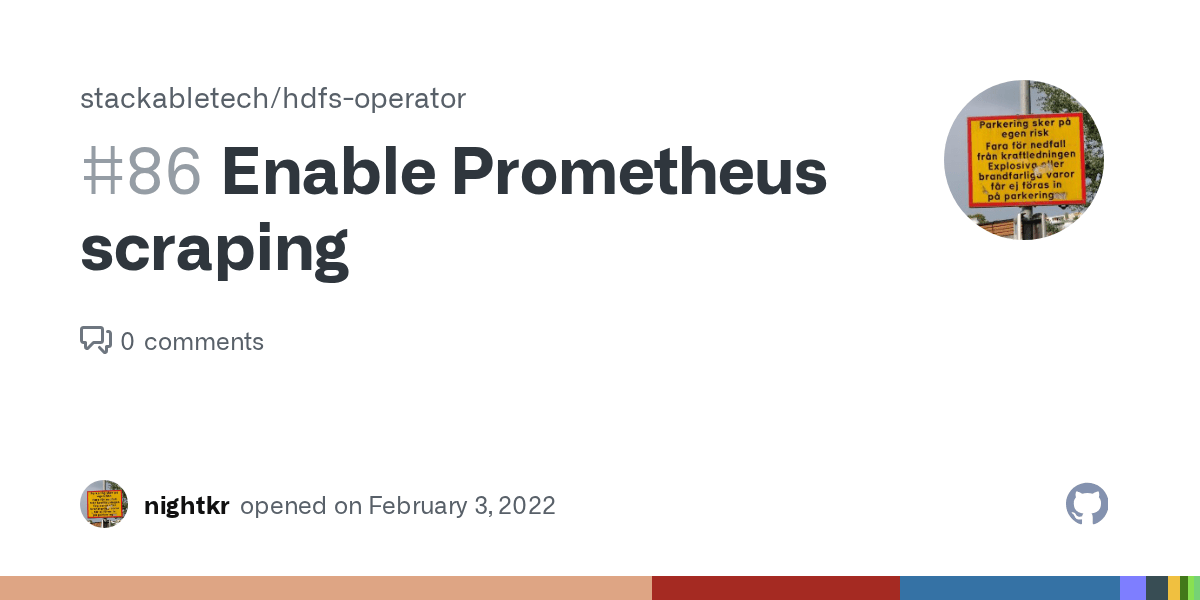 Enable Prometheus scraping · Issue 86 · stackabletech/hdfsoperator