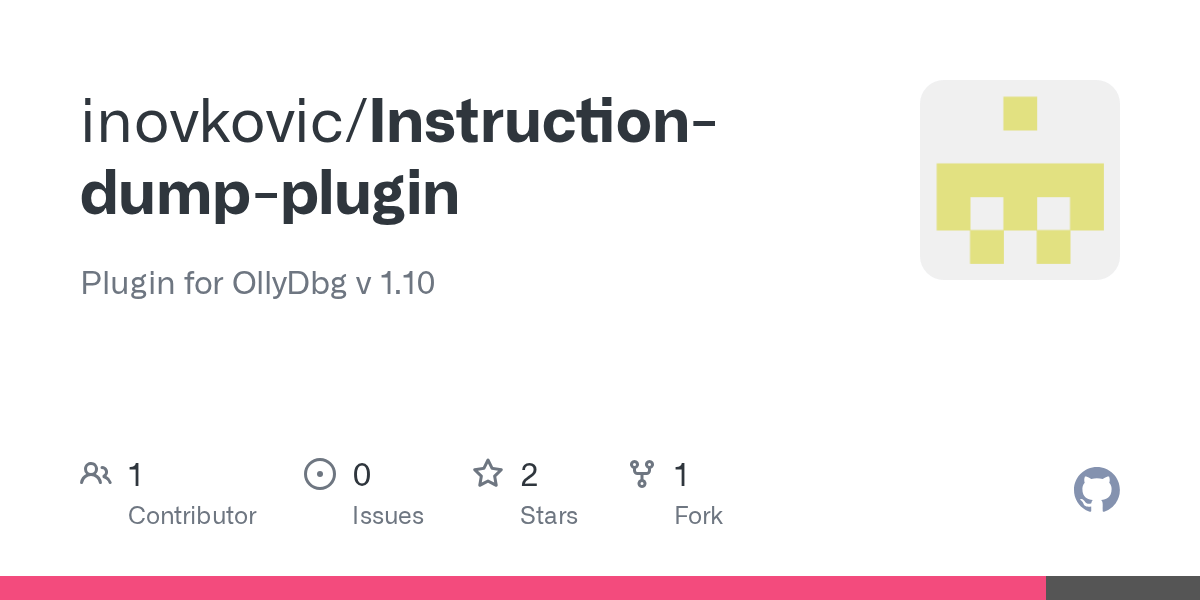 GitHub inovkovic/Instructiondumpplugin Plugin for OllyDbg v 1.10