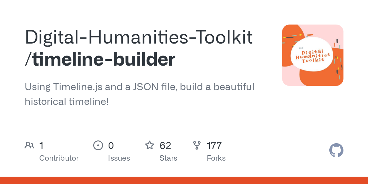 GitHub DigitalHumanitiesToolkit/timelinebuilder Using Timeline.js