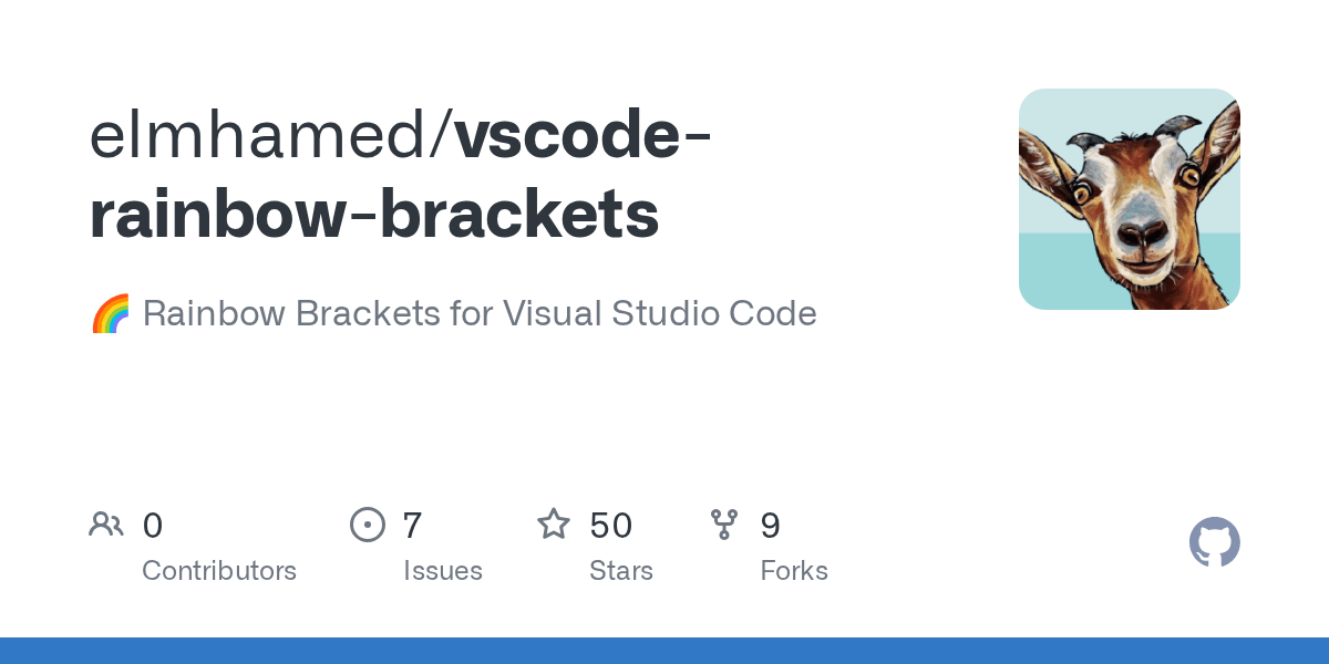 GitHub tal7aouy/vscoderainbowbrackets 🌈 Rainbow Brackets for Visual Studio Code