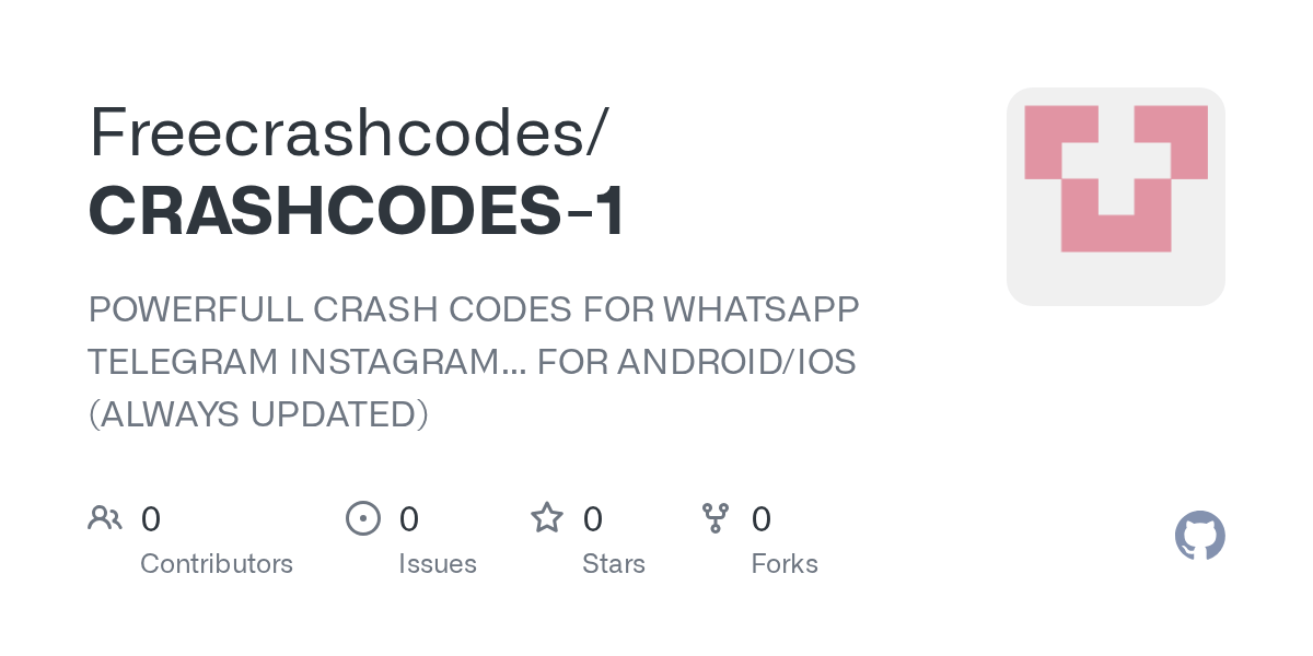 GitHub Freecrashcodes/CRASHCODES1 POWERFULL CRASH CODES FOR