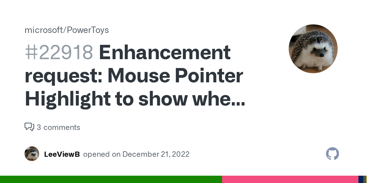 Enhancement request Mouse Pointer Highlight to show when sharing in