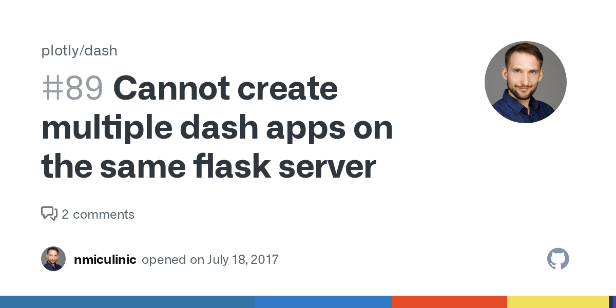 Cannot create multiple dash apps on the same flask server · Issue 89