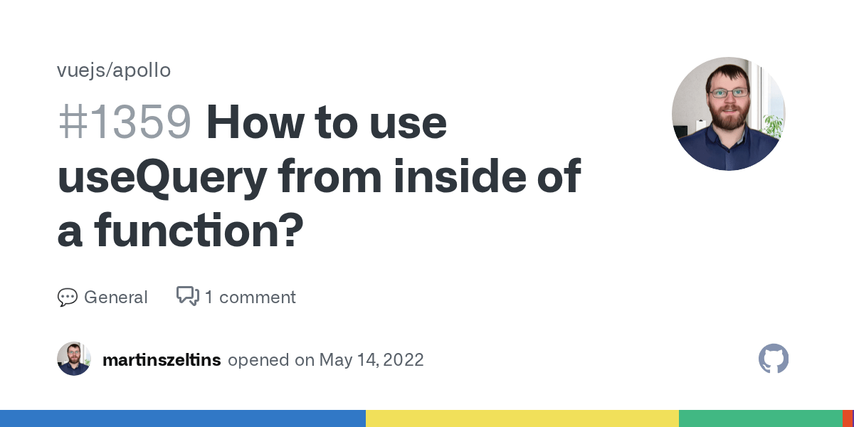 How to use useQuery from inside of a function? · vuejs apollo