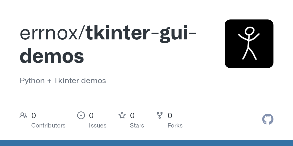 GitHub errnox/tkinterguidemos Python + Tkinter demos