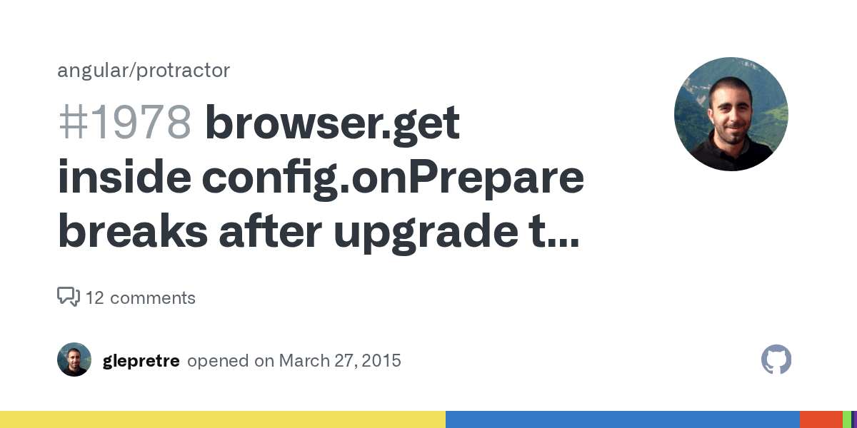 browser.get inside config.onPrepare breaks after upgrade to 2.0.0