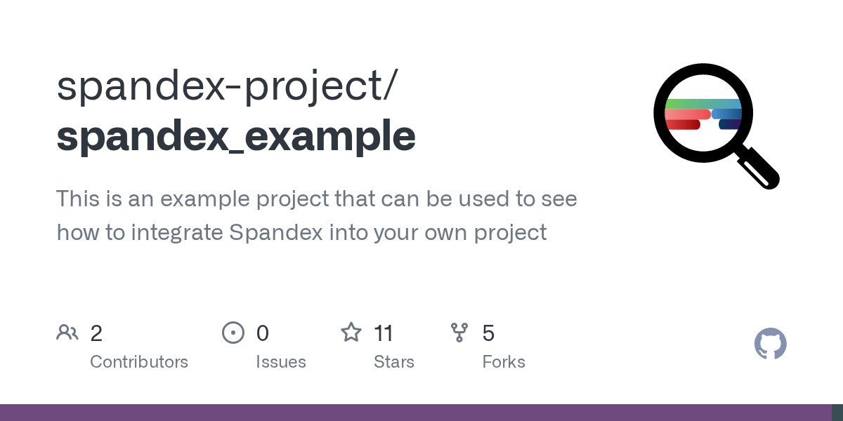 GitHub spandexproject/spandex_example This is an example project that can be used to see how