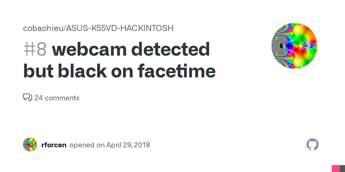 webcam detected but black on facetime · Issue 8 · cobaohieu/ASUSK55VD