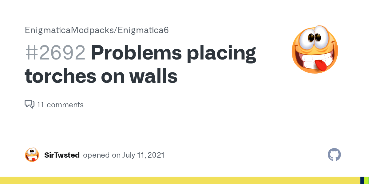 Problems placing torches on walls · Issue 2692 · EnigmaticaModpacks