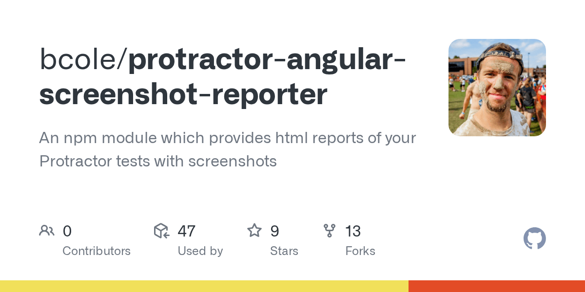 GitHub bcole/protractorangularscreenshotreporter An npm module which provides html reports