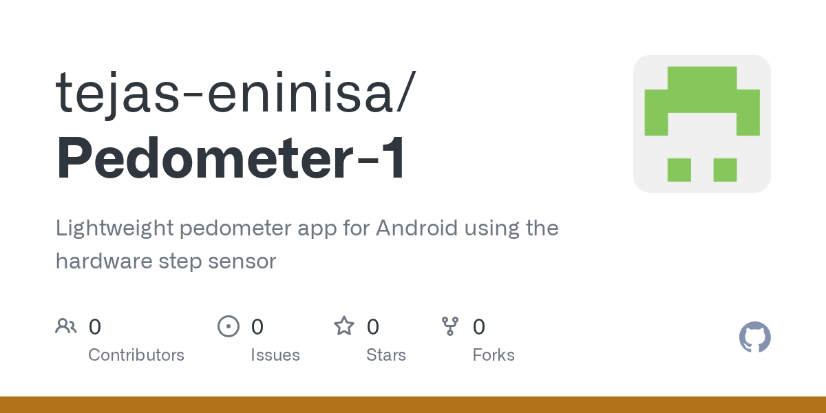 GitHub tejaseninisa/Pedometer1 Lightweight pedometer app for