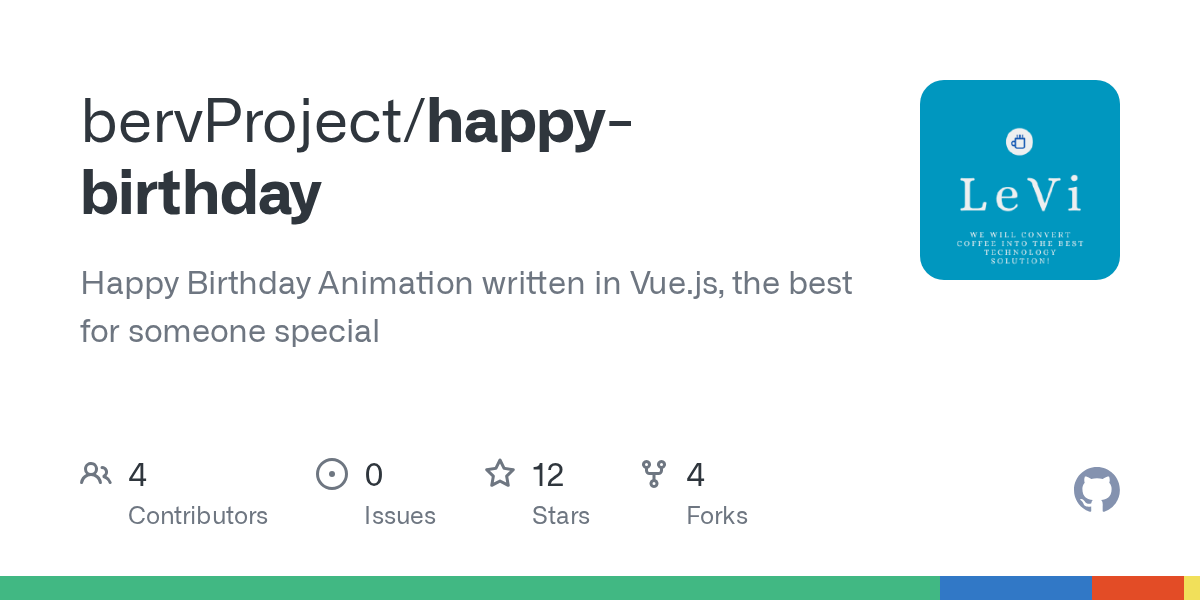 GitHub bervProject/happybirthday Happy Birthday Animation written