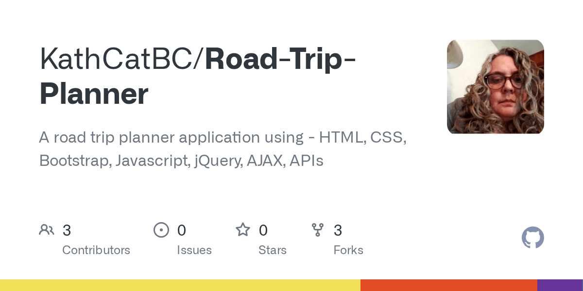 GitHub KathCatBC/RoadTripPlanner A road trip planner application