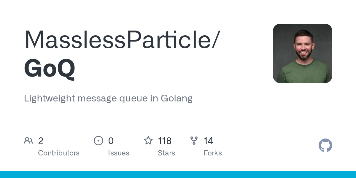GitHub MasslessParticle/GoQ Lightweight message queue in Golang