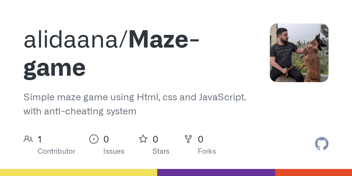 GitHub alidaana/Mazegame Simple maze game using Html, css and