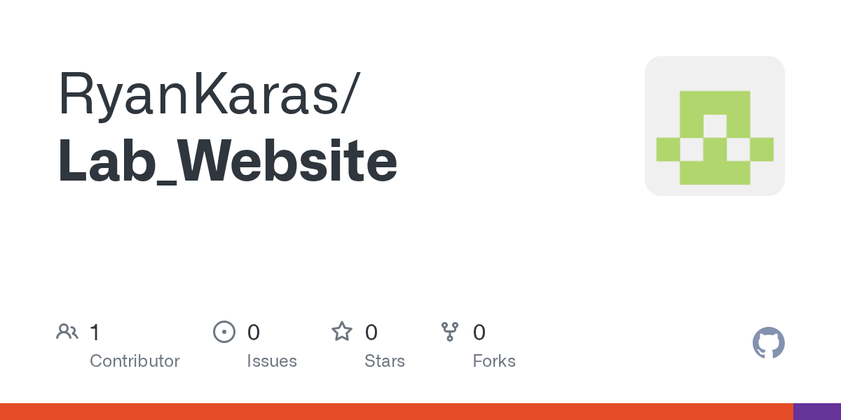 GitHub RyanKaras/Lab_Website