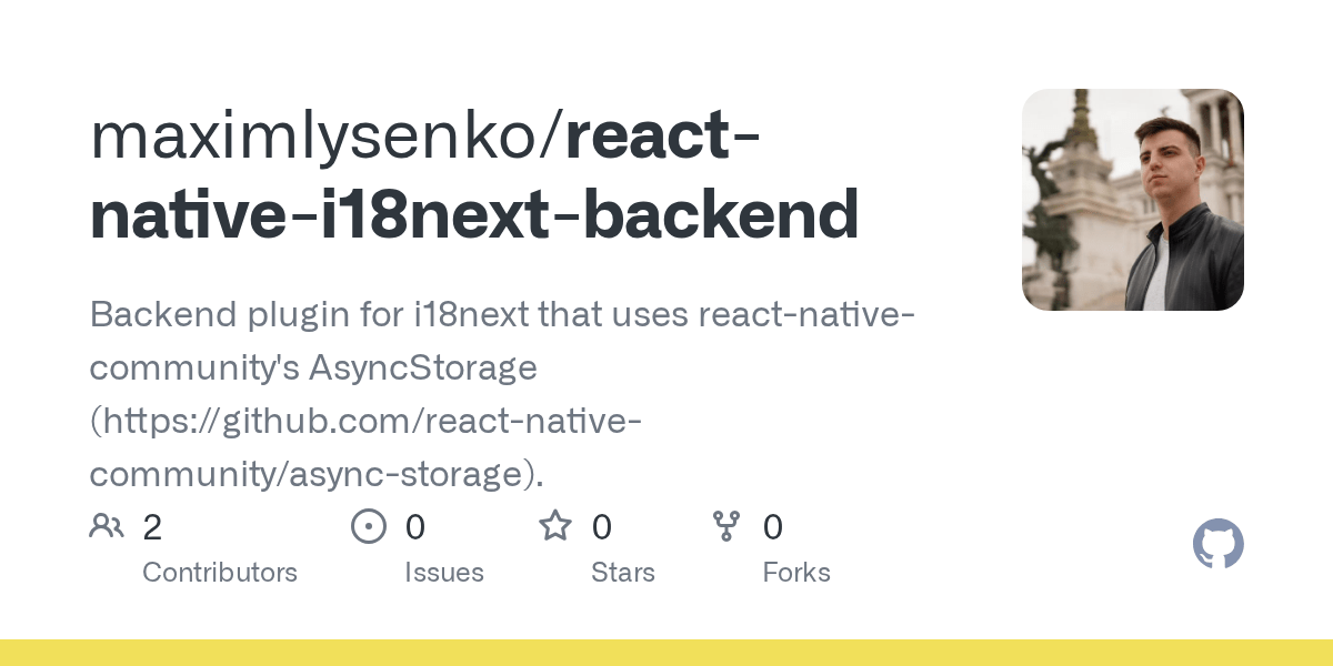 GitHub maximlysenko/reactnativei18nextbackend