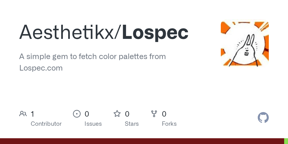GitHub Aesthetikx/Lospec A simple gem to fetch color palettes from