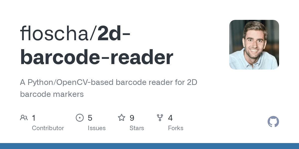 GitHub floscha/2dbarcodereader A Python/OpenCVbased barcode