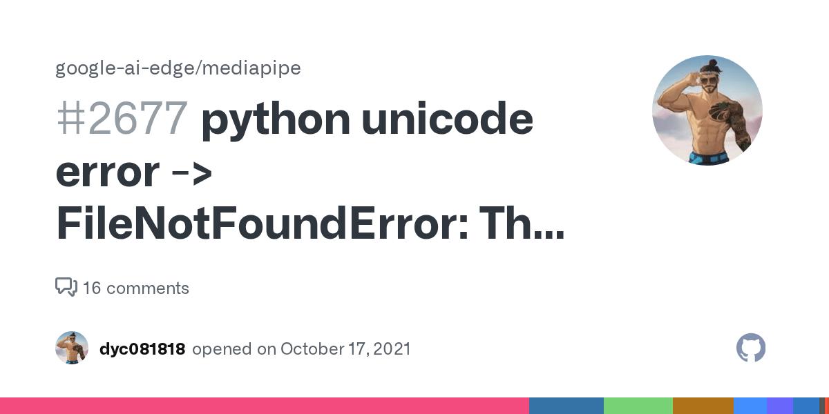 python unicode error > FileNotFoundError The path does not exist
