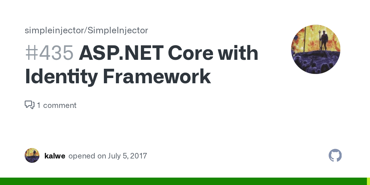 Core with Identity Framework · Issue 435 · simpleinjector