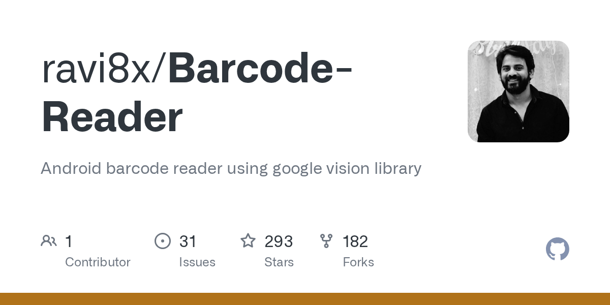 GitHub ravi8x/BarcodeReader Android barcode reader using google