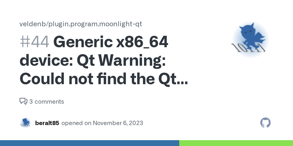 Generic x86_64 device Qt Warning Could not find the Qt platform