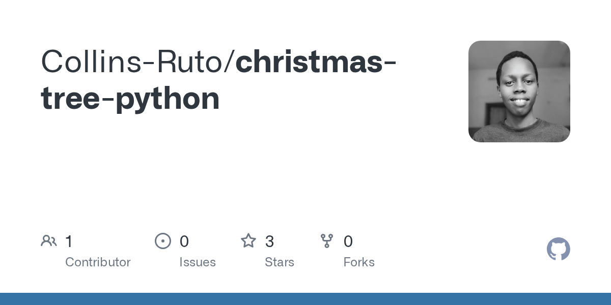 GitHub CollinsRuto/christmastreepython