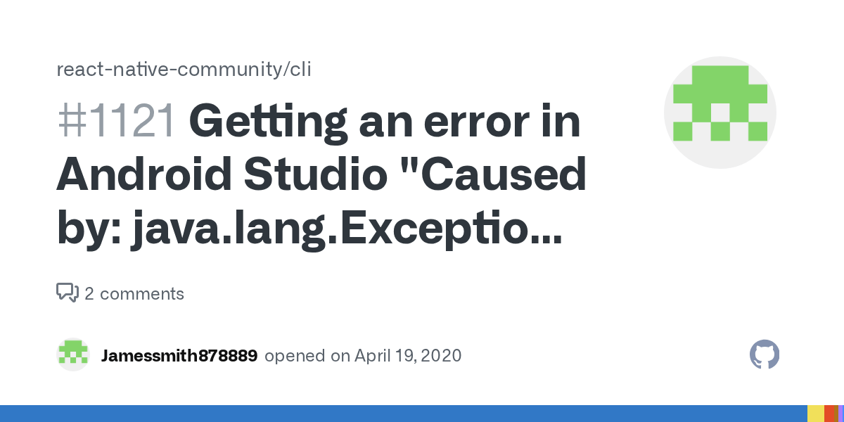 Getting an error in Android Studio "Caused by java.lang.Exception