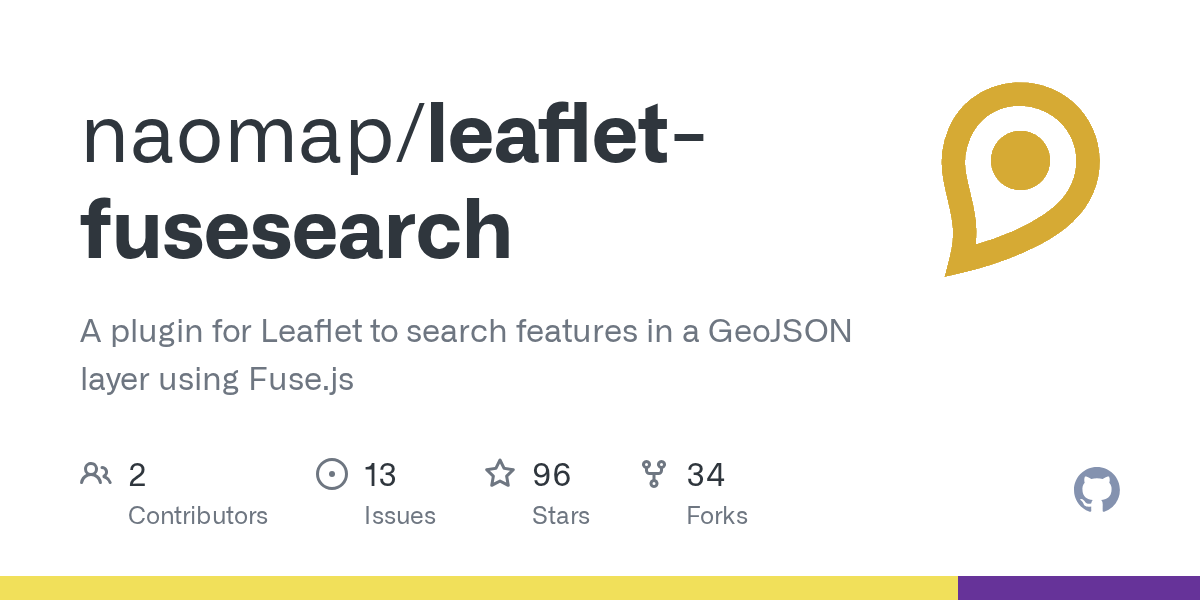 GitHub naomap/leafletfusesearch A plugin for Leaflet to search